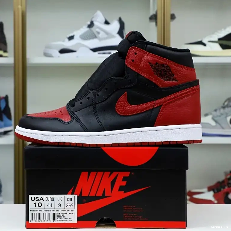 RETRO JORDAN AIR 'BRED' Kimikick OG 1 HIGH 0403
